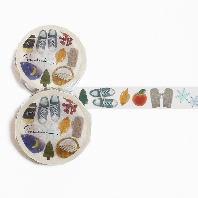 Masking tape for walking trails in winter - มาสกิ้งเทป - กระดาษ หลากหลายสี