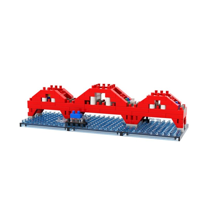 Archbrick Taiwan Guandu Bridge - Items for Display - Plastic Multicolor