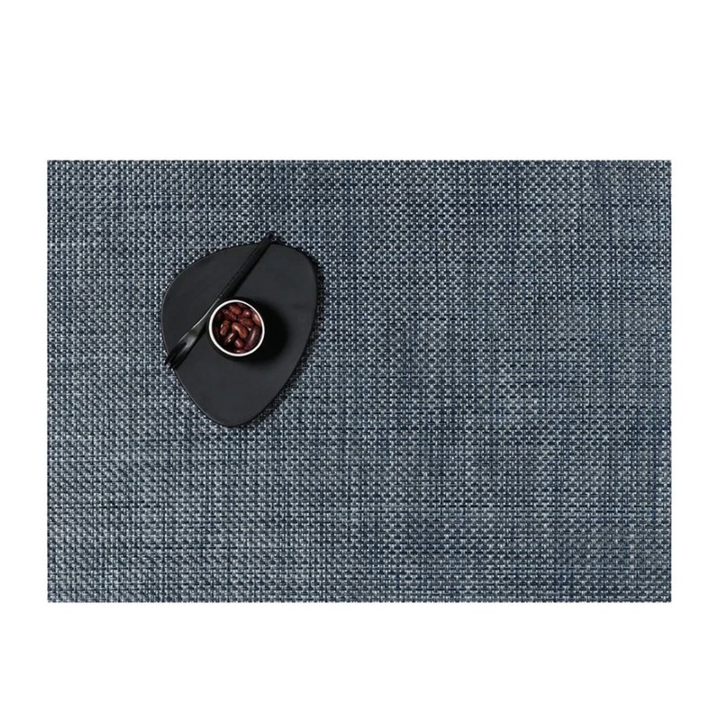 籃網編織Basketweave系列餐墊36×48 cm 深牛仔/Denim - 桌布/桌巾/餐墊 - 塑膠 紅色