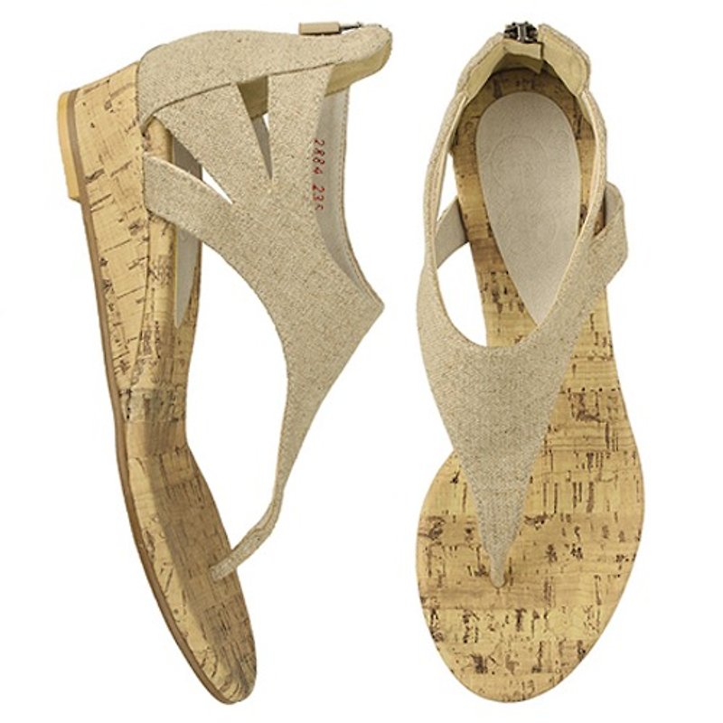 【Summer must buy】SPUR  Jin_a 2884 BEIGE - High Heels - Other Materials Khaki