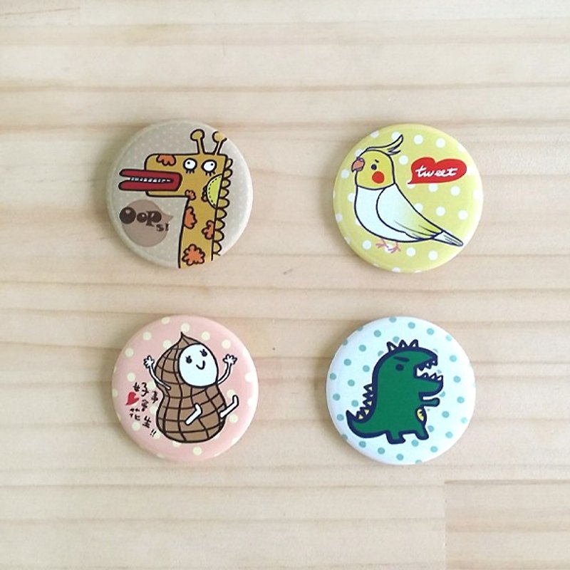 1212 play design funny badge - cute little animal series - Badges & Pins - Waterproof Material Multicolor