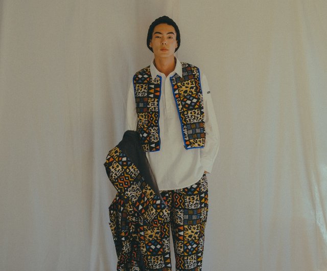 AFRICA REVERSIBLE PADDED VEST(AFRICAN PATCHWORK) - Shop