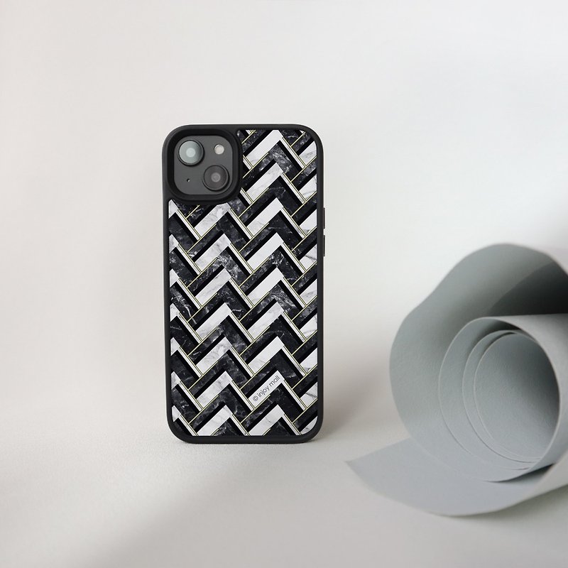 Marble iPhone Case for i7,i7plus,i8,i8plus,iX,SE2 case - Phone Cases - Plastic Black