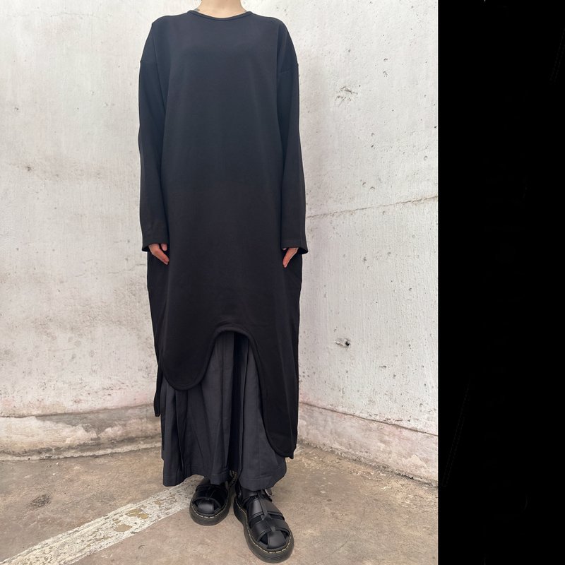 冰淇淋長衛衣 - 女上衣/長袖上衣 - 其他人造纖維 黑色