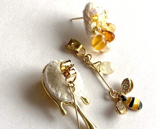 Honey Honey ピアス/イヤリング - Shop ayk-regolith Earrings & Clip