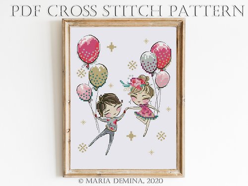 LittleRoomInTheAttic I'll Fly With You PDF cross stitch pattern