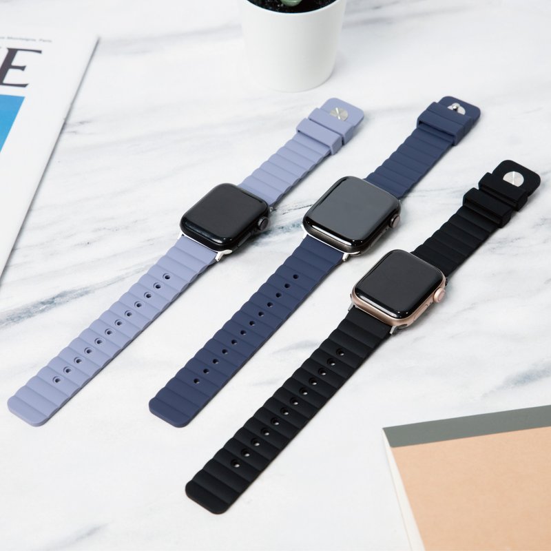 Apple Watch 專用矽膠錶帶-簡約款 - 科技小物 - 矽膠 多色