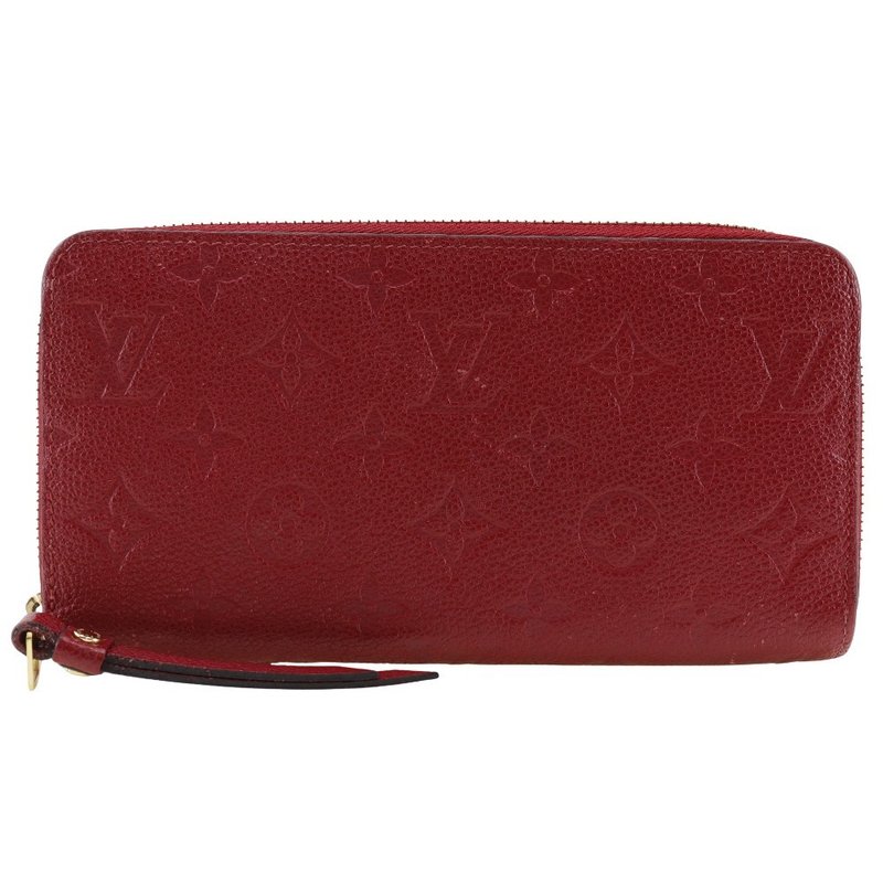 【日本直送】ルイ・ヴィトン LOUIS VUITTON ジッピーウォレット 長財布 M60737 モノグラムアンプラント スリーズ 赤 レディース【中古】 - 錢包/皮夾/長短夾 - 真皮 紅色