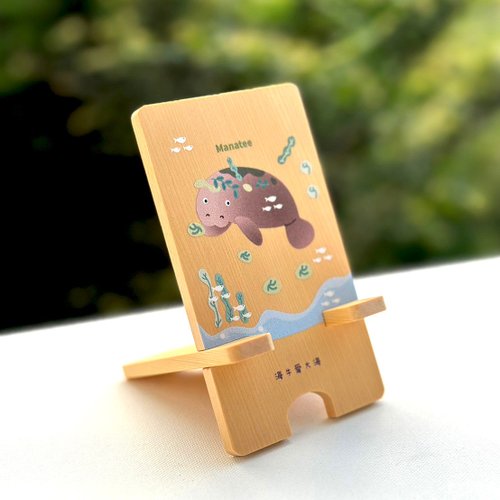 喬夫木作 海牛好愛吃/海牛愛大海/原木二片式手機架