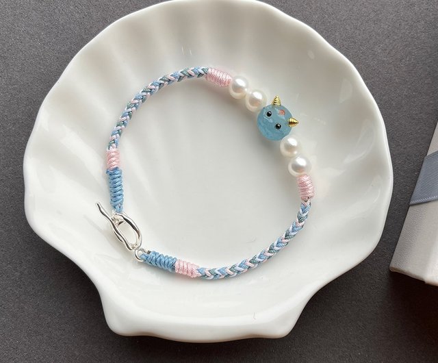 Lumingオリジナルの天然アクアマリンエルフ手織りロープ