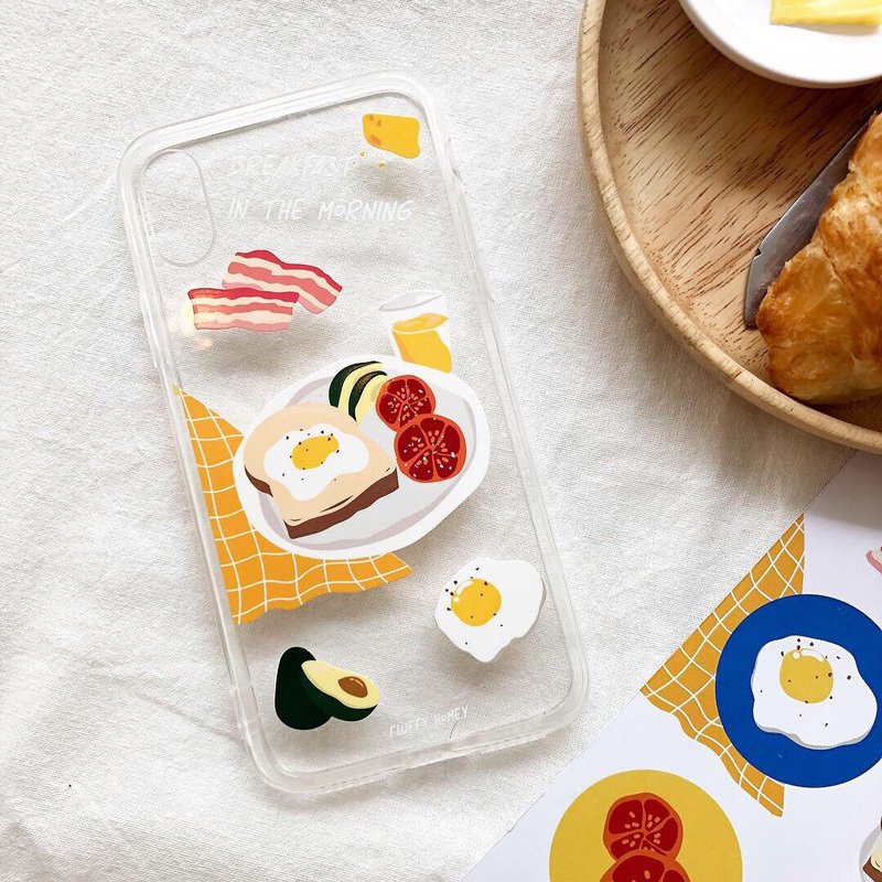 Mobile Case: Breakfast - 手機殼/手機套 - 矽膠 多色