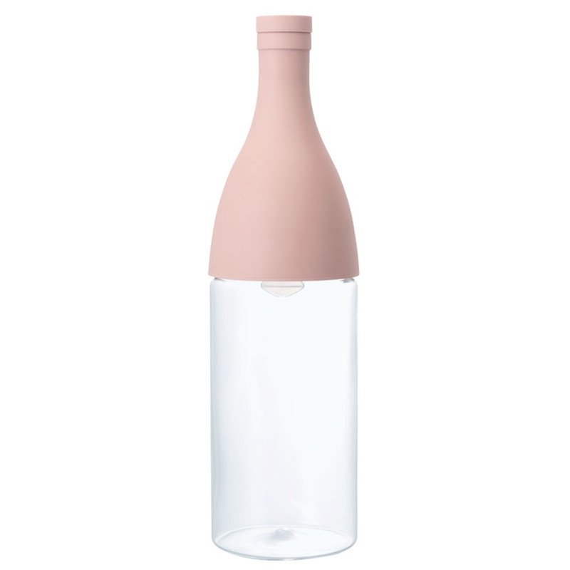 HARIO AISNE香檳瓶粉色冷泡茶壺/FIE-80-SPR - 茶壺/茶杯/茶具 - 玻璃 粉紅色