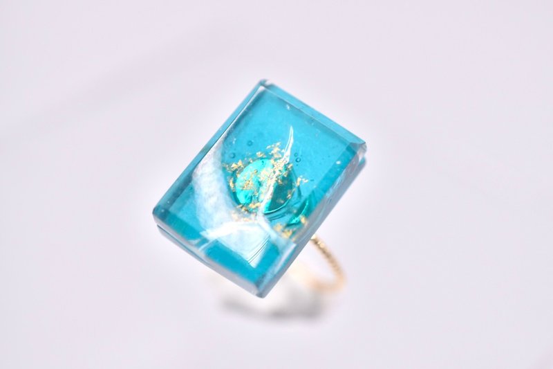 Glass Candy Ring ソーダブルー - 戒指 - 玻璃 藍色
