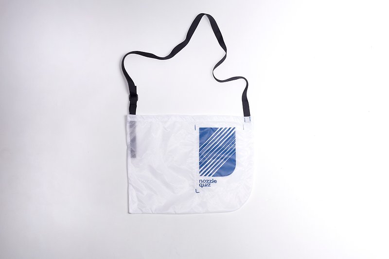 純銀 Slvr 斜肩購物袋 - 側背包/斜孭袋 - 聚酯纖維 白色