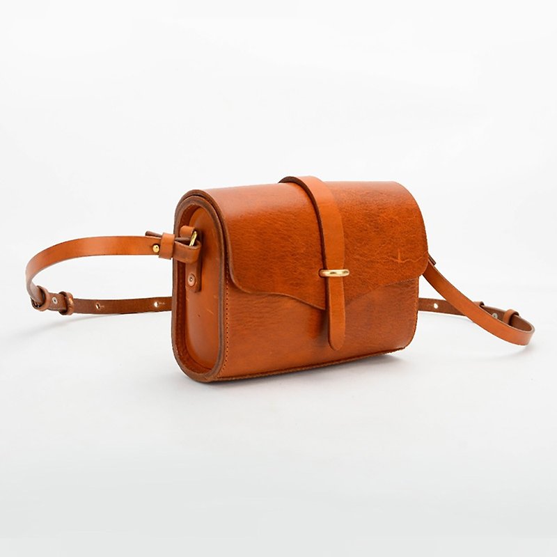 Craftsman handmade cross-body shoulder bag in genuine leather - Messenger Bags & Sling Bags - Genuine Leather 