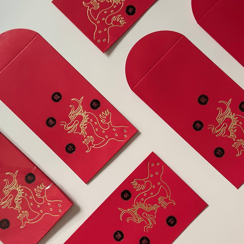 【Transfer】Year of the Dragon Red Packets and Good Luck Dragons 5 are included in the group - Chinese New Year - Paper Red