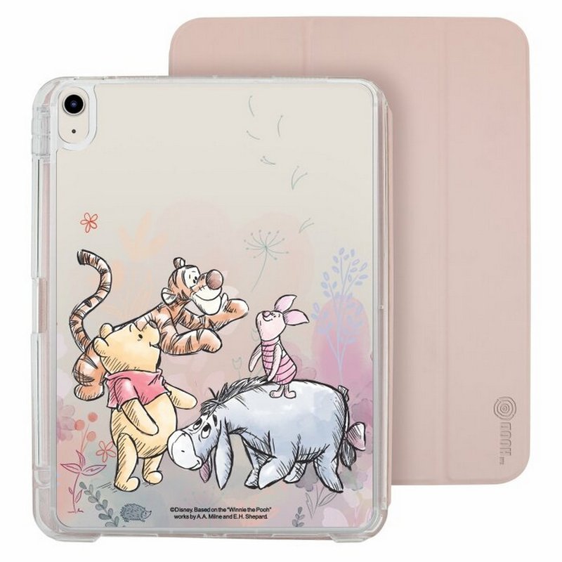 Winnie The Pooh Family iPad Air/Pro 2024 Detachable Clear Case Folio Case - เคสแท็บเล็ต - พลาสติก หลากหลายสี