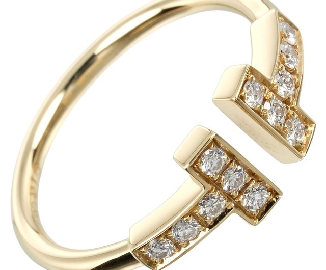 Tiffany&Co. ティファニー Tワイヤーリング イエローゴールド 7号 早い者勝ち ティファニー T ワイヤー リング イエローゴールド 7