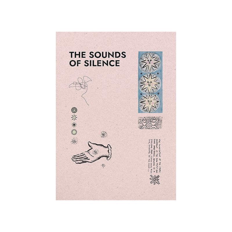The sounds of silence (Poster&Card) - 海報/掛畫/掛布 - 紙 粉紅色