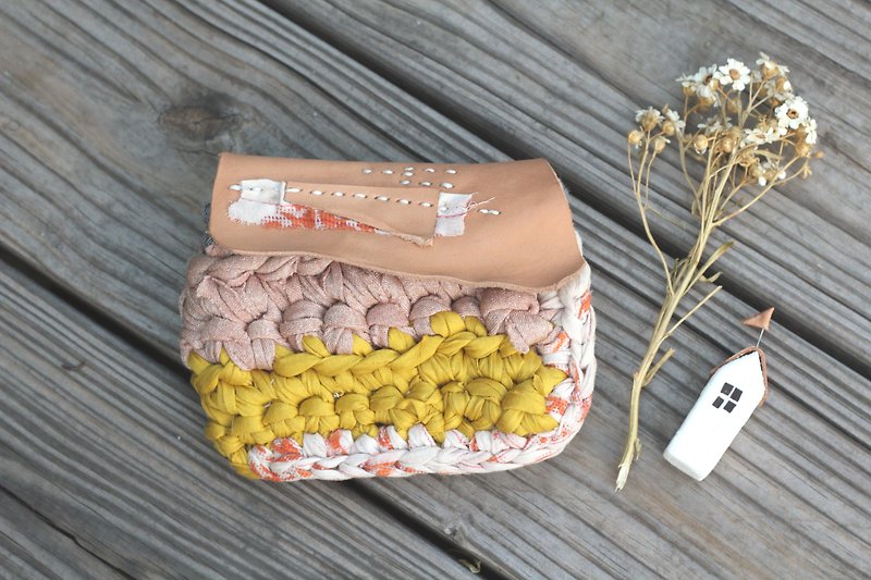 環境にやさしい手織りの財布 - パンパン - 小銭入れ - その他の素材 ピンク