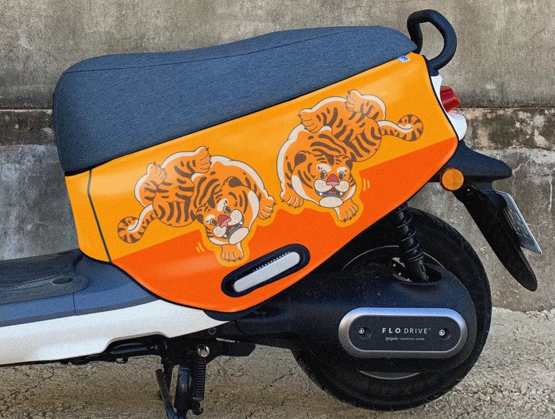 Gogoro anti-scratch car cover 2 3rd generation viva, mix Ai1 Ai3 UR2 tiger can change the background color - Other - Polyester 