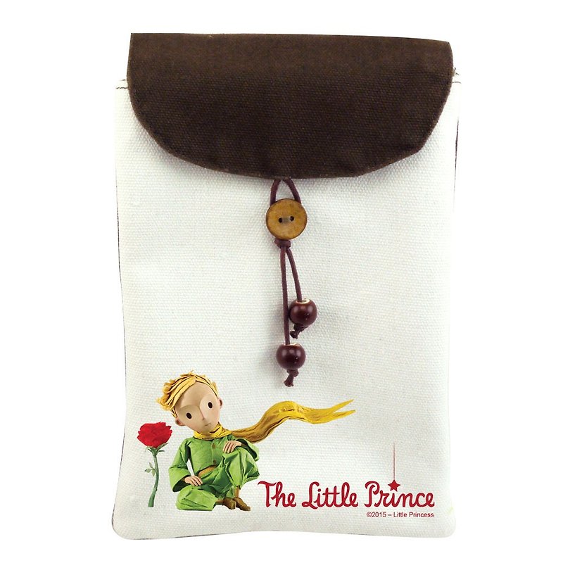 Little Prince Movie Version Authorization - cell phone pocket: [Love] Listen (shoulder) - กระเป๋าแมสเซนเจอร์ - ผ้าฝ้าย/ผ้าลินิน สีเขียว