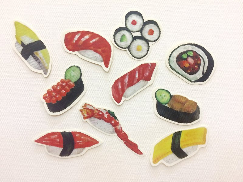 Sheng He Sushi Stickers - Ten Penetration - สติกเกอร์ - กระดาษ หลากหลายสี