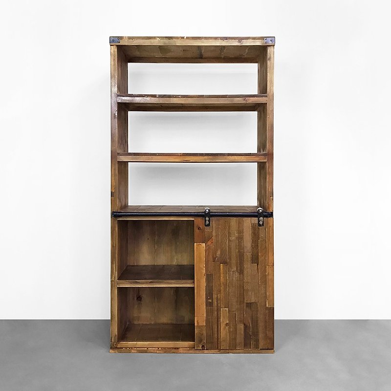 Myron retro lumber high cabinet CU057 - Wardrobes & Shoe Cabinets - Wood 