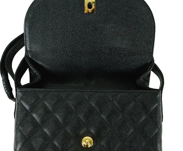 All Old Stuff - Chanel Vintage Ladies Shoulder Bag Caviar Skin Black