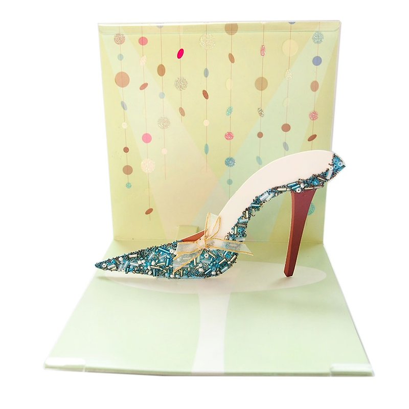 Lady's high-heeled shoes [Up With Paper-Multipurpose Three-dimensional Card Happy Birthday/Praise] - Cards & Postcards - Paper Multicolor
