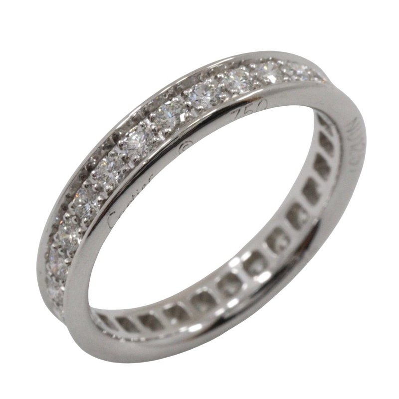 【日本直送】カルティエ CARTIER バレリーナ エタニティ 7.5号 リング・指輪 K18WG × ダイヤモンド 約2.6g レディース【中古】 - 戒指 - 貴金屬 銀色