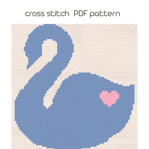 Cat cross stitch pattern Easy cross stitch Kids embroidery