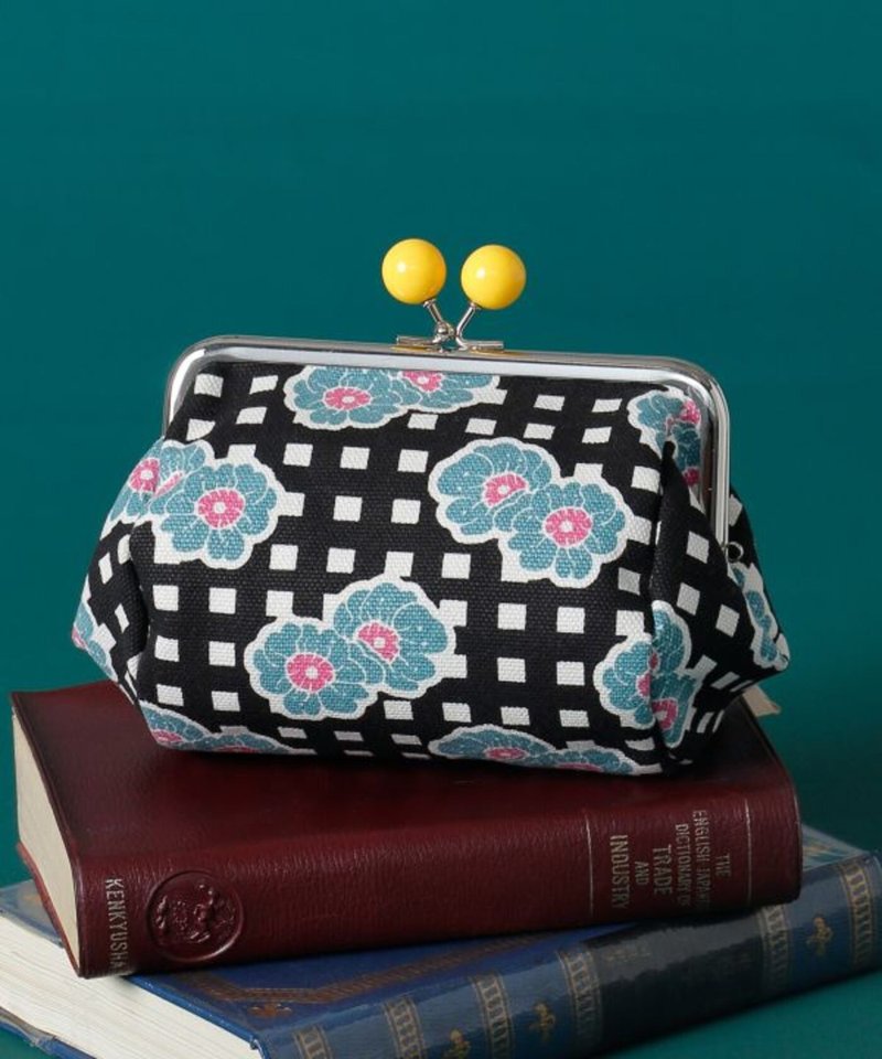 【熱門預購】復古格紋花卉口金包 (3色) 7JMP5302 - 零錢包/小錢包 - 其他材質 多色