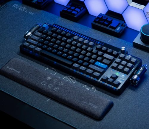 Keysme 記憶棉矽膠 鍵盤碗託 毛氈感大桌墊