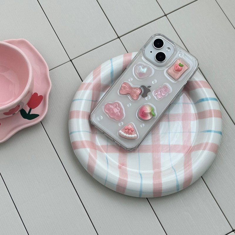 clear pink phone case - 手機殼/手機套 - 其他材質 