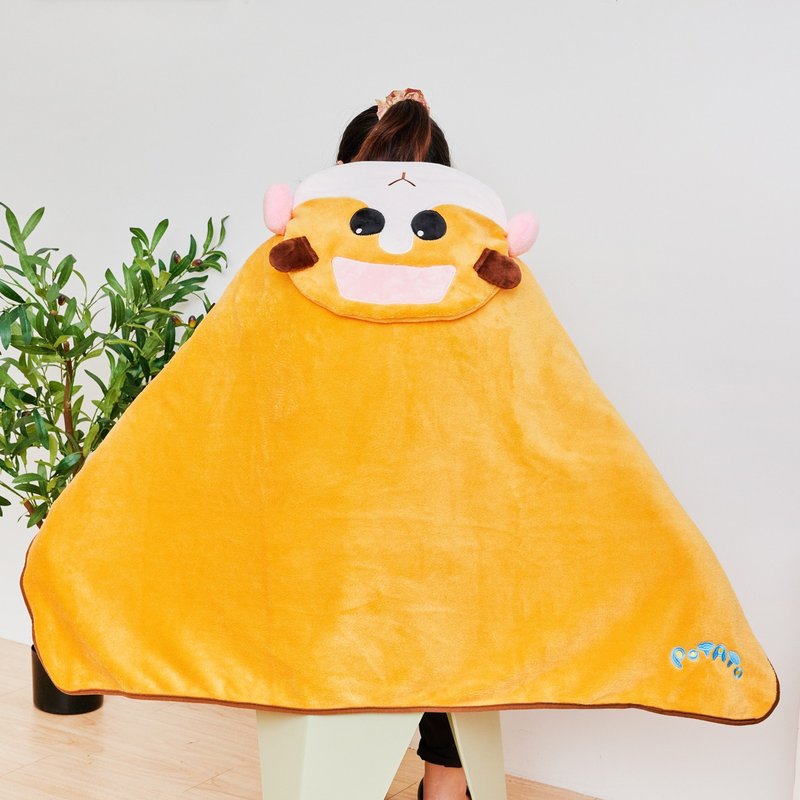 [Guinea Pig Cart] POTATO Styling Shawl Blanket Lazy Blanket - ผ้าห่ม - เส้นใยสังเคราะห์ 