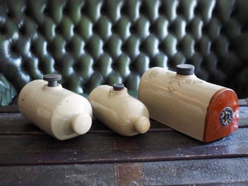 イギリス アンティーク 陶器製 湯たんぽ ホットウォータータンク 花瓶 イギリスの世紀のアンティーク陶器湯たんぽ陶器コレクター