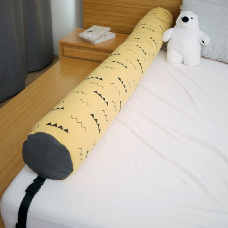 Anti-falling guardrail bed surround cushion-length 175cm [yellow hill] Kangaroo baby sweet sleep safety bedding in Kangaruru, Korea - เฟอร์นิเจอร์เด็ก - ผ้าฝ้าย/ผ้าลินิน สีเหลือง