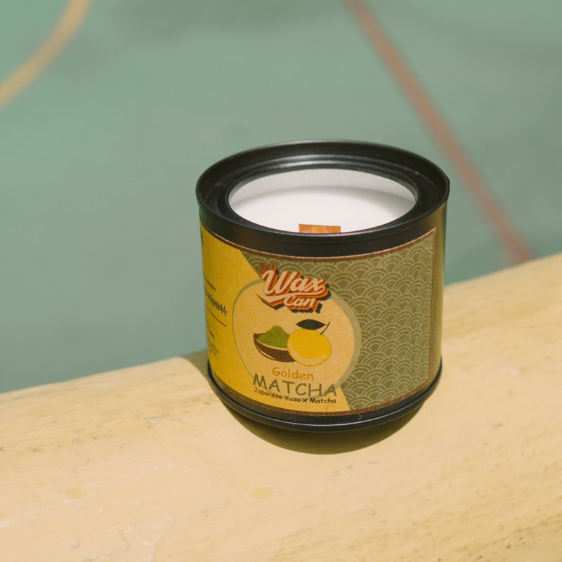 Golden Matcha | Strange Scent Soy Scented Candle 140g - เทียน/เชิงเทียน - ขี้ผึ้ง 