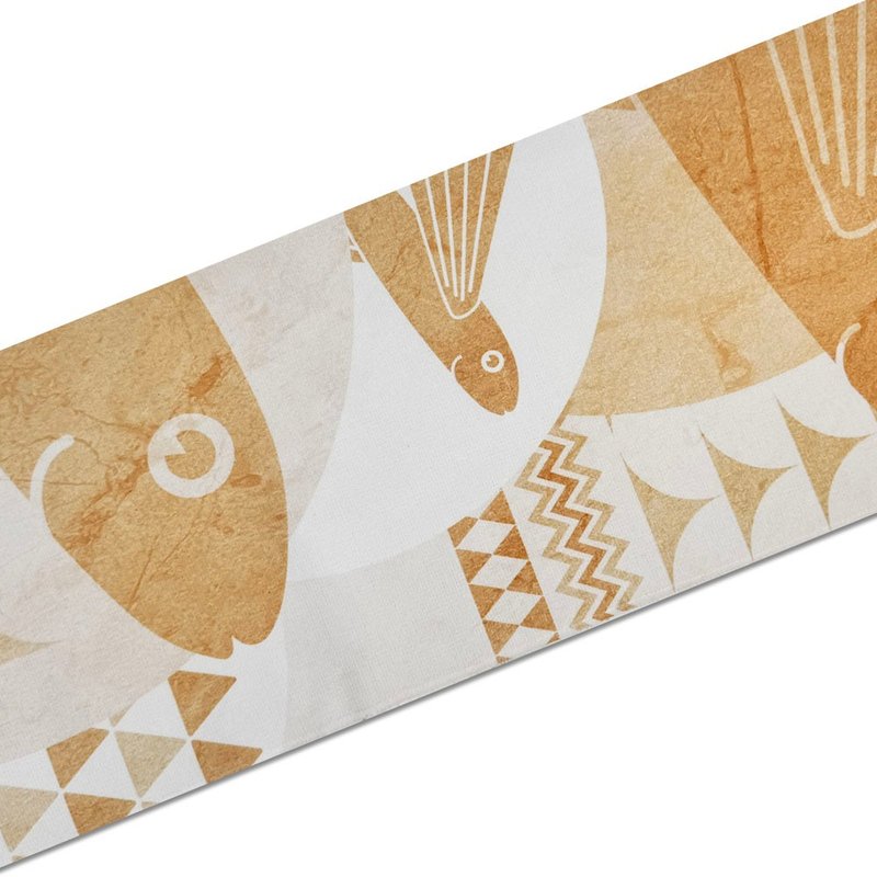 [Towards the Waves Series] Flying Fish Sand Color Sports Towel - Towels - Polyester Gold