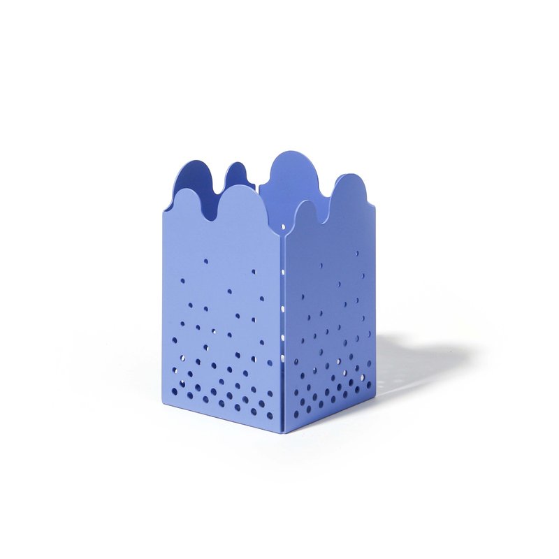 【全新微瑕品】波波收納盒 / 湛洋藍 - 筆筒/筆座 - 其他金屬 藍色