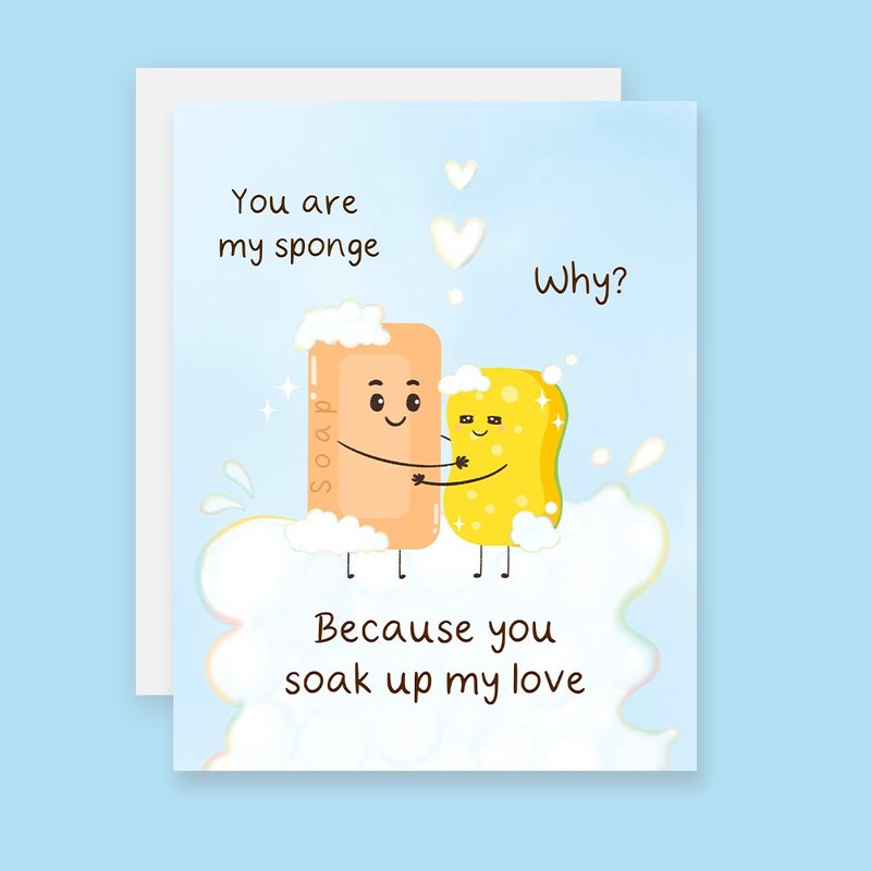 Cute Valentine's Day Card, Cute Pun Card, Cute Anniversary Card - 卡片/明信片 - 紙 