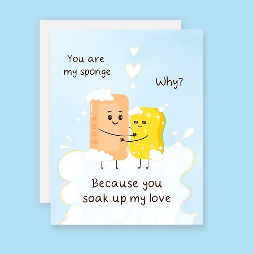 Sixtyeightcolors Cute Valentine's Day Card, Cute Pun Card, Cute Anniversary Card