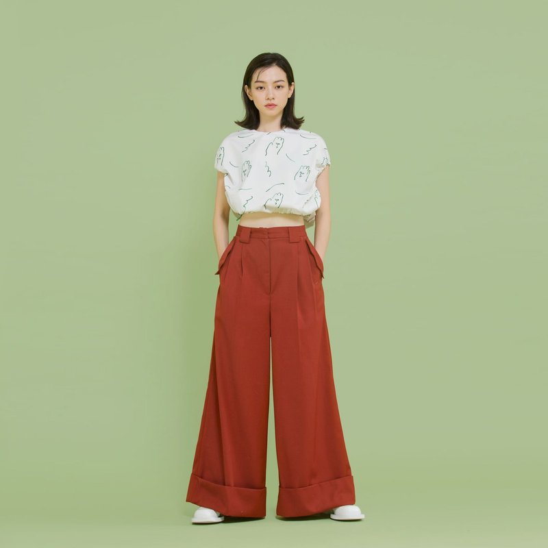 tan tan / 手掌兄弟抽繩上衣(白) - 女上衣/長袖上衣 - 其他材質 白色