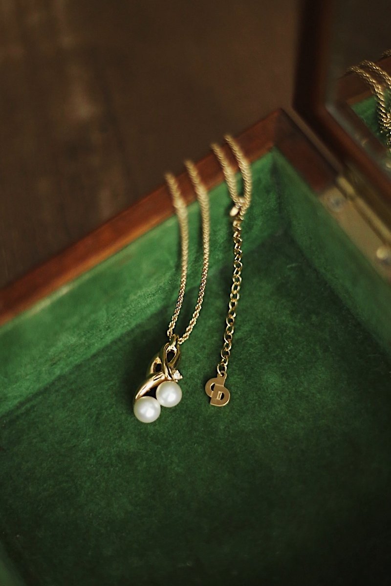 Christian Dior Necklace Antique Jewelry/Necklace/Jewelry/Vintage - สร้อยคอ - โลหะ สีทอง