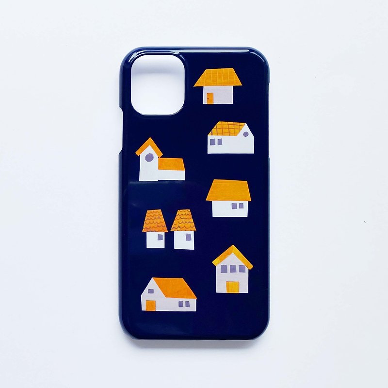 Smartphone case Orange roof house Made to order - Phone Cases - Plastic Orange