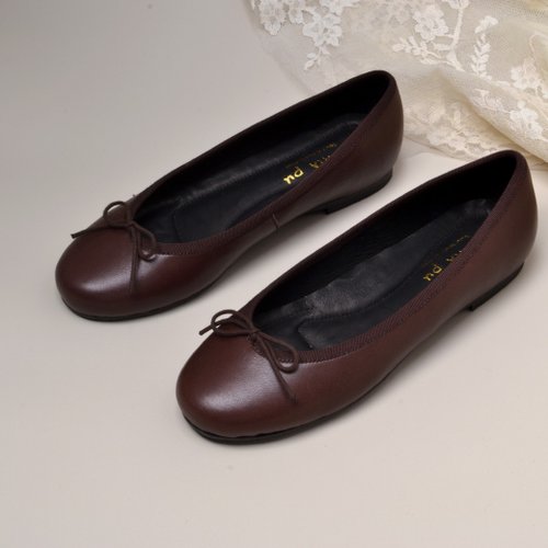 Cicala Pu 喜樂鋪手工鞋 186 深培咖啡 手工娃娃鞋