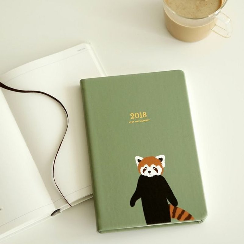 Dailylike 2018 beautiful memory aging diary -01 red panda, E2D05897 - Notebooks & Journals - Paper Green