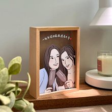 [カスタマイズ] 結婚式/バレンタインデーギフト - 顔のようにペイント -アクリル貯金箱 - 紙箱とカード付き