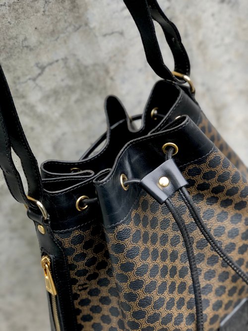日本直送 名牌中古包 】CELINE セリーヌ マカダム ブラゾン型